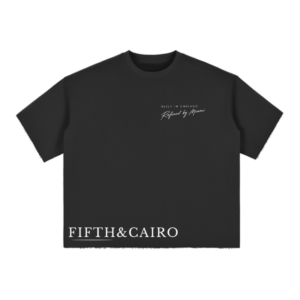 CROPPED TERRY T-SHIRT