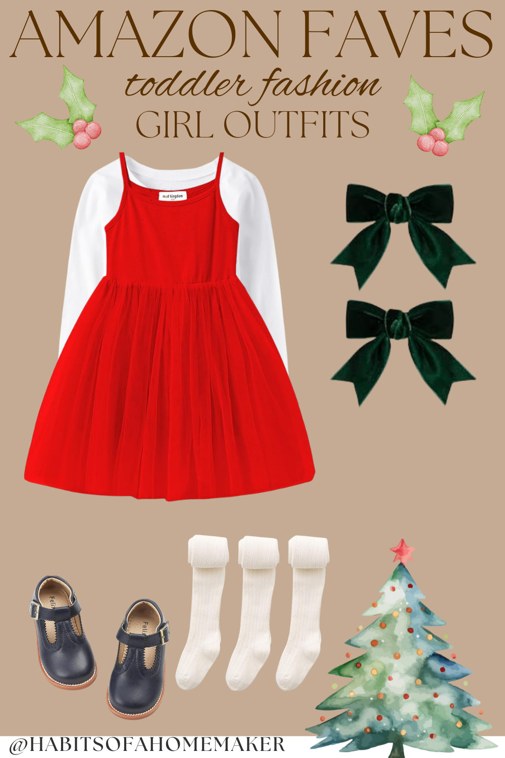 12 Adorable Little Girl Christmas Outfits for 2025 — Habits of a Homemaker — free download