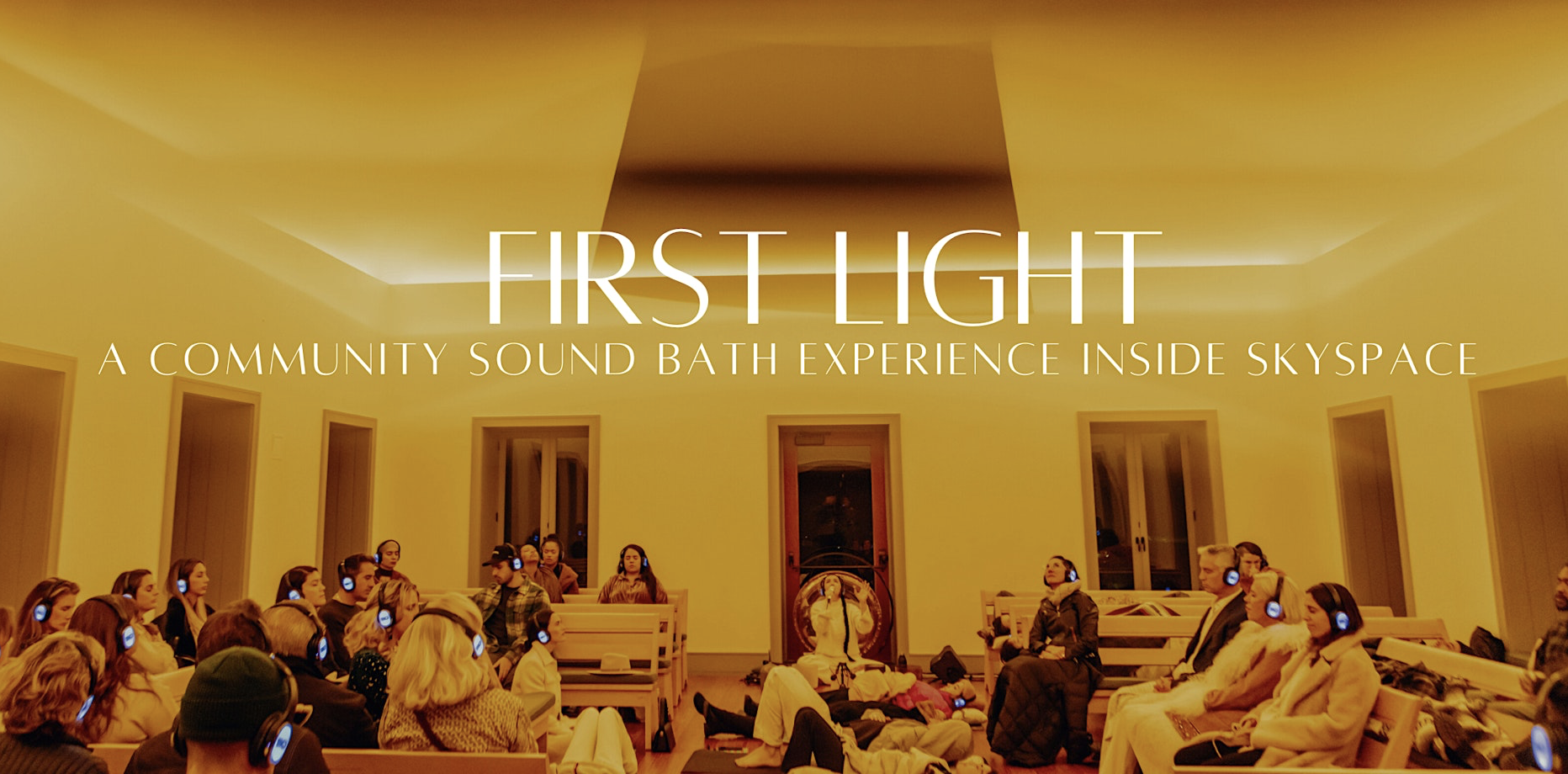 first light: Fall Equinox Sound Bath with luna maye at Skyspace by james turrell