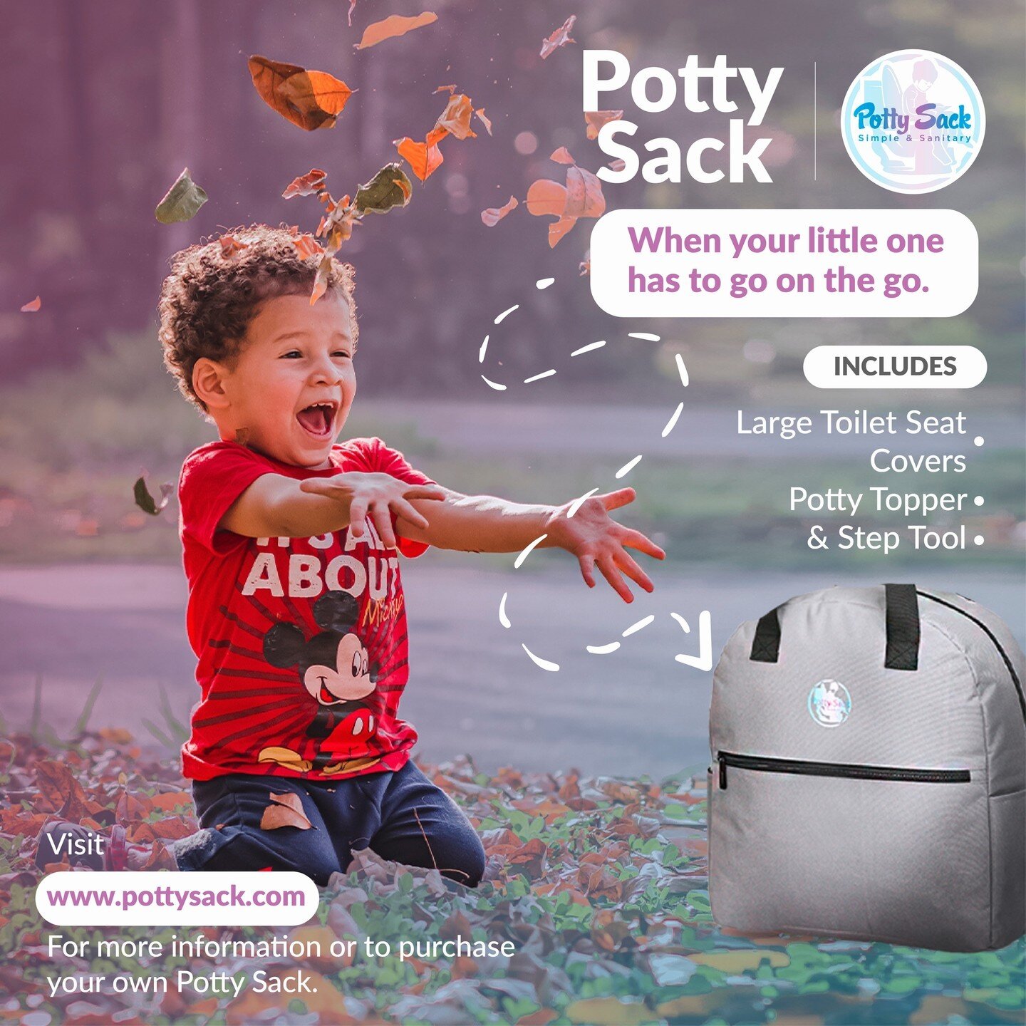 Click the Link below or visit www.pottysack.com to learn more about this new toddler parent accessory. 

#pottysack #pottyseat #toddler #potty training #toiletseatcover