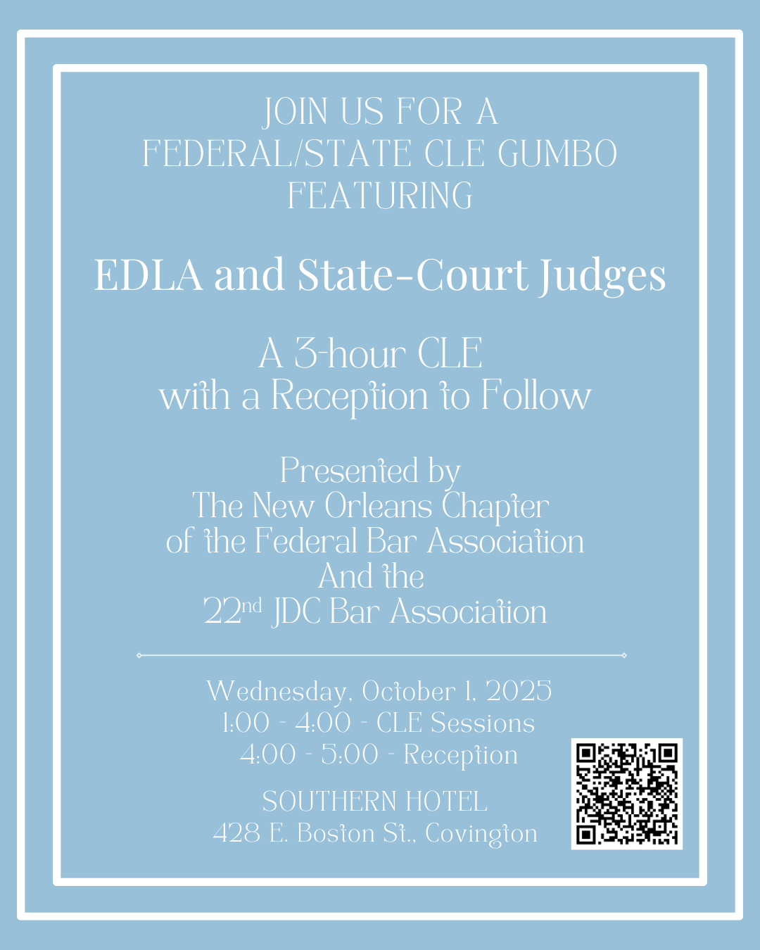 Federal/State CLE Gumbo on the Northshore