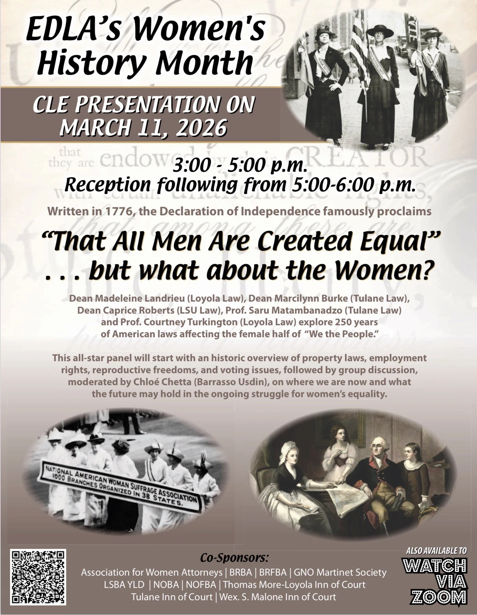 Save the Date: Women's History Month Presentation