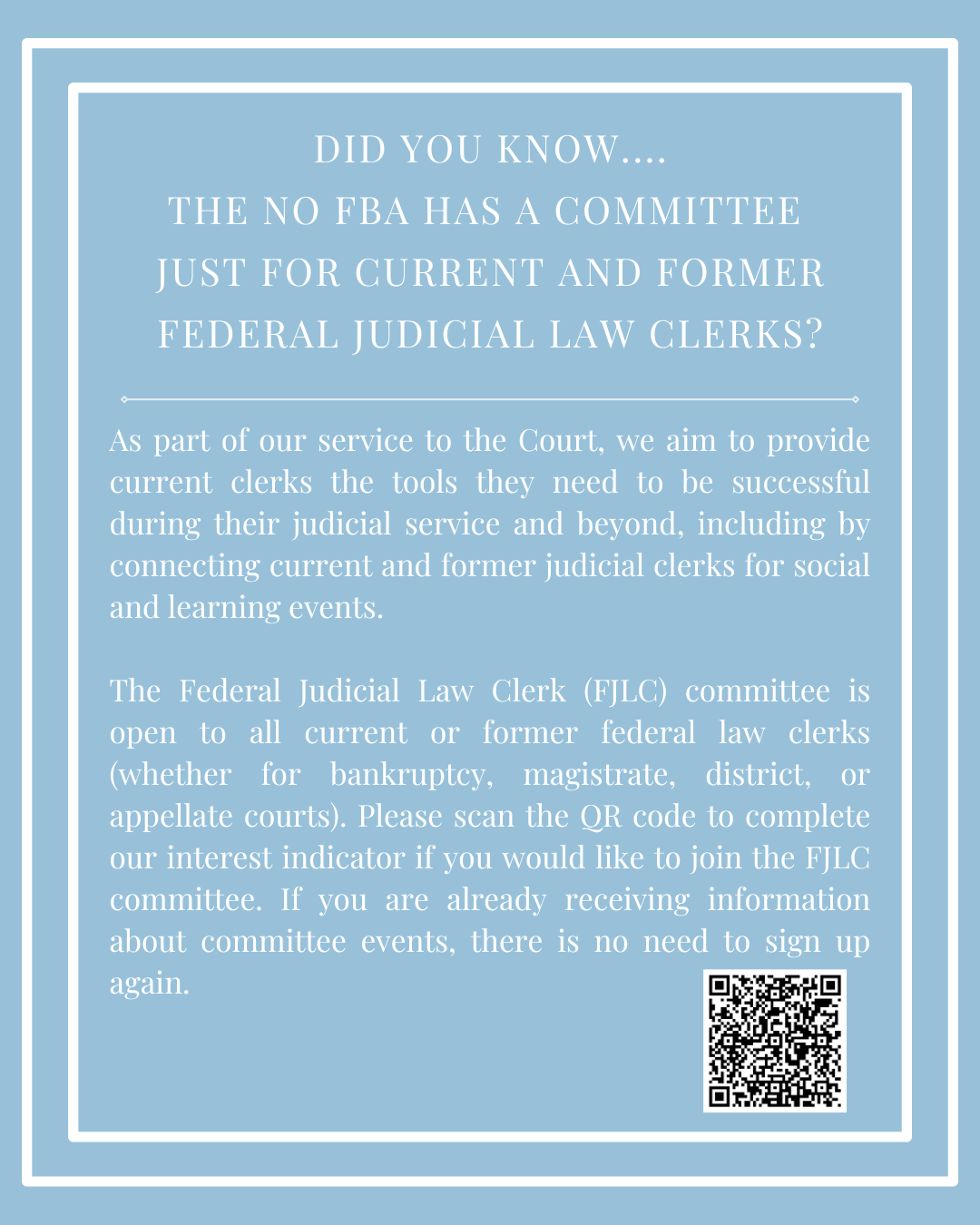 Federal Judicial Law Clerk Comittee