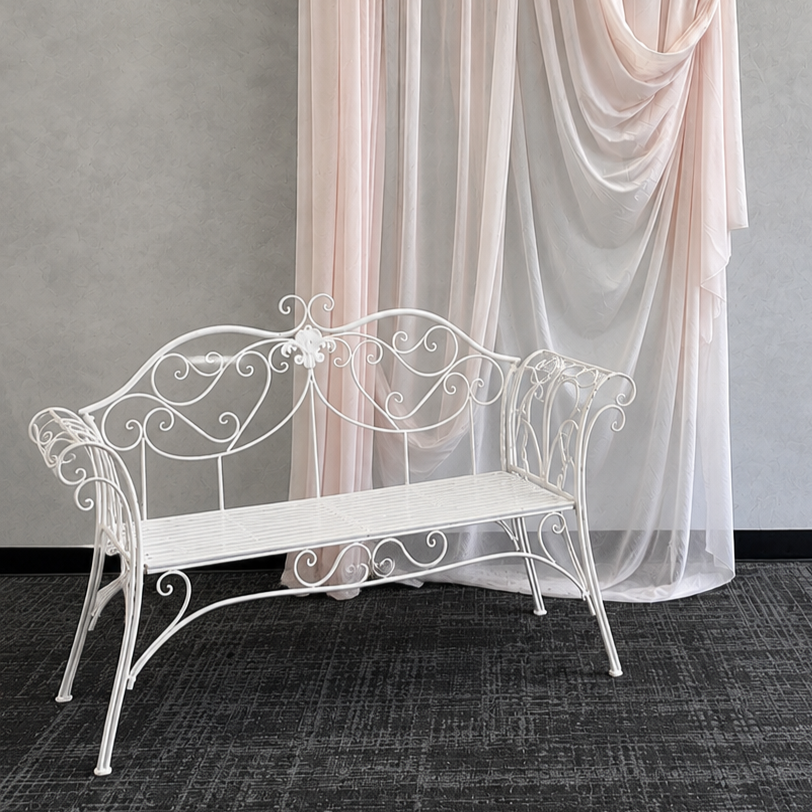 COMING SOON - SEPTEMBER 2026 
White Garden Bench 
Quantity: 1 
$30