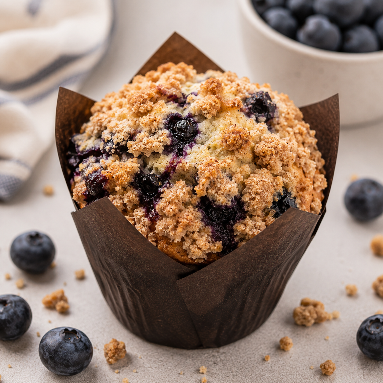 🫐 Blueberry Streusel Muffins