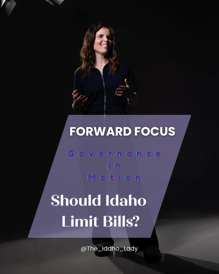 If we&rsquo;re asking Idahoans to trust the process,⁣
the process should reflect that trust.⁣
⁣
A bill just unanimously passed the Idaho Senate, and is now headed to the House. (SCR 114). 𝗜𝘁 𝘄𝗼𝘂𝗹𝗱 𝗹𝗶𝗺𝗶𝘁 𝗵𝗼𝘄 𝗺𝗮𝗻𝘆 𝗯𝗶𝗹𝗹𝘀 𝗹𝗮𝘄𝗺