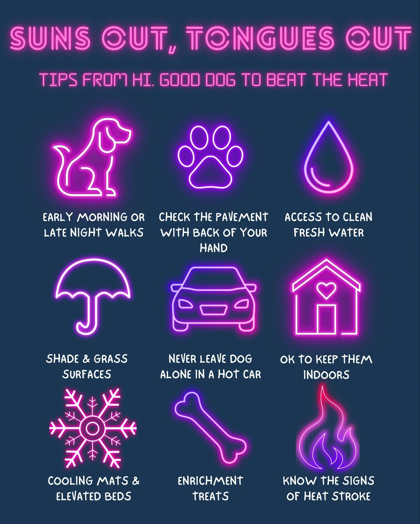 Summer Heat &amp; Dog Safety: What Every Dog Parent Should Know ☀️🐾

Did you know dogs can suffer from heat exhaustion in just minutes during hot weather?

Unlike humans, dogs don&rsquo;t sweat. They rely on panting to cool down. High temps, hot pav