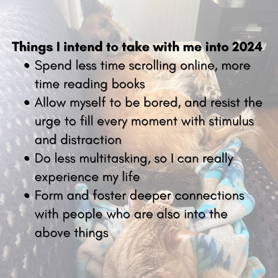 2023 decided to round off my last few days of this year with a nasty cold and slow me way down (even more so than usual - I already live a pretty slow and quiet life). I guess I needed more time to intentionally reflect on the year that has just pass