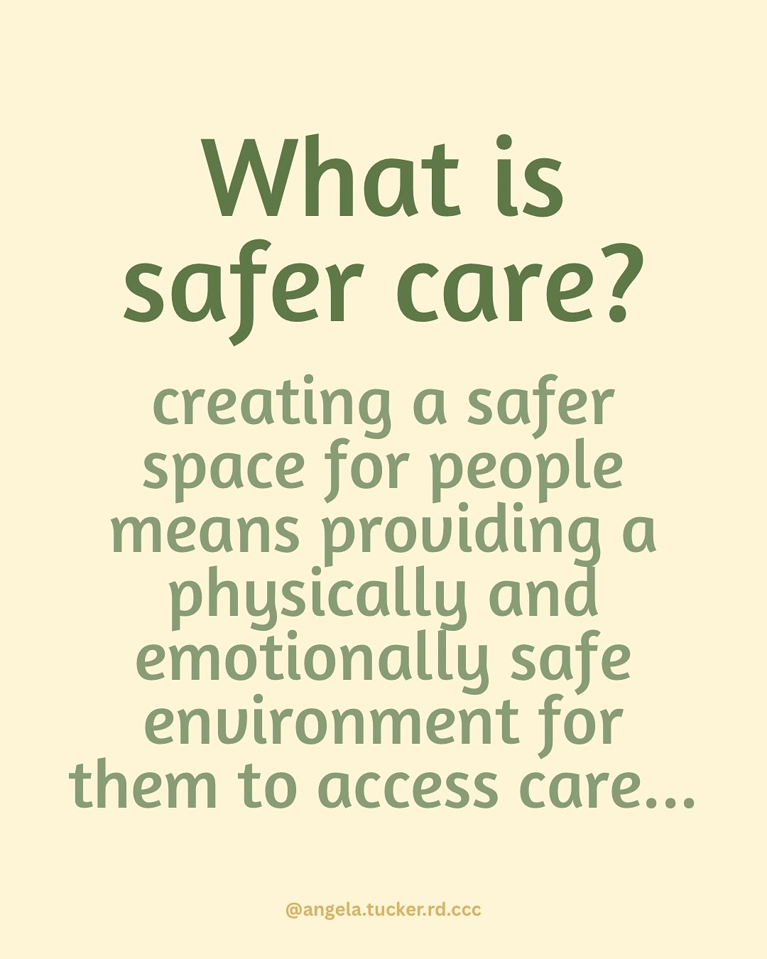 Creating a safer space for your clients means providing a physically and emotionally safe environment for them to access care. 

It also involves seeking to understand their lived experience with curiosity and compassion so you can better support the