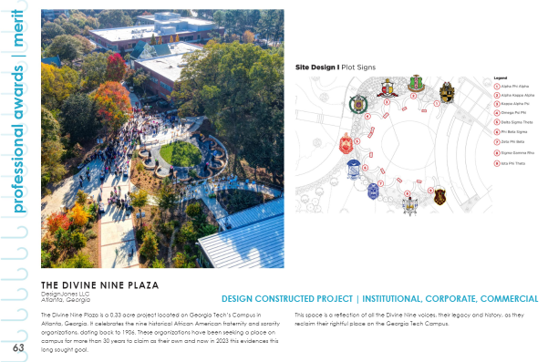 2024 TX ASLA Merit Award I The Divine Nine Plaza