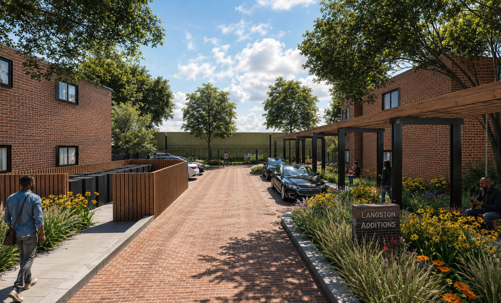 Langston Additions community landscape rendering