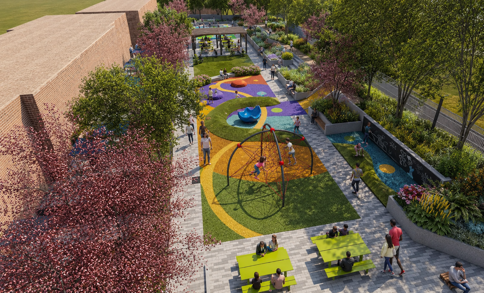 Langston Additions landscape design rendering in Washington, D.C.