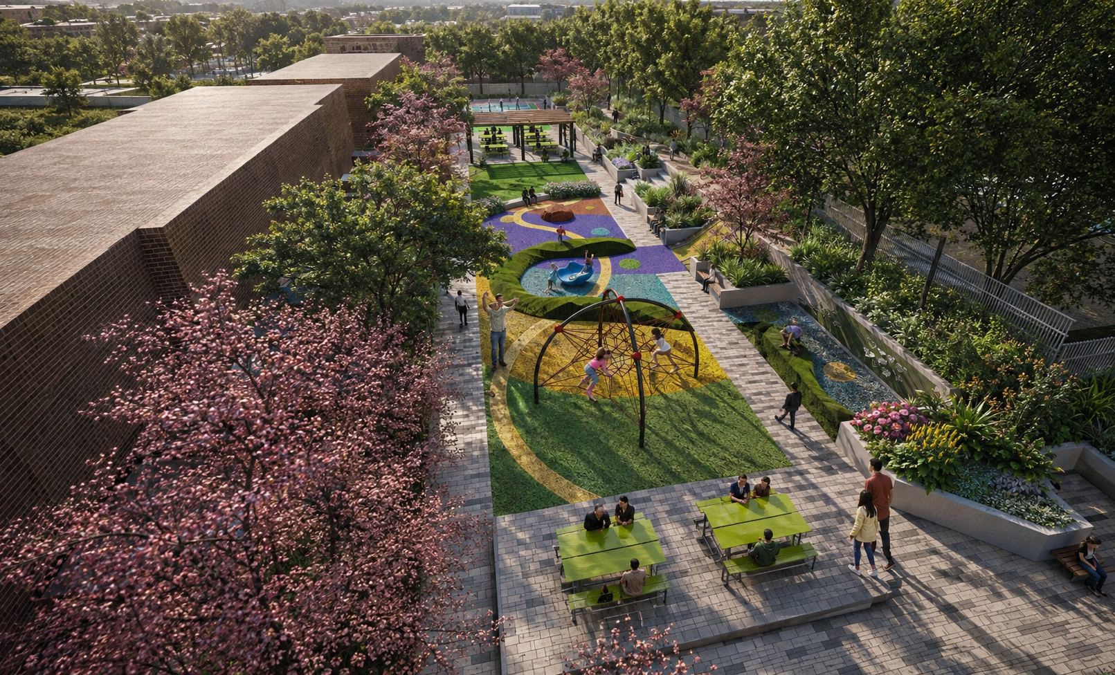 Langston Additions landscape design rendering in Washington, D.C.