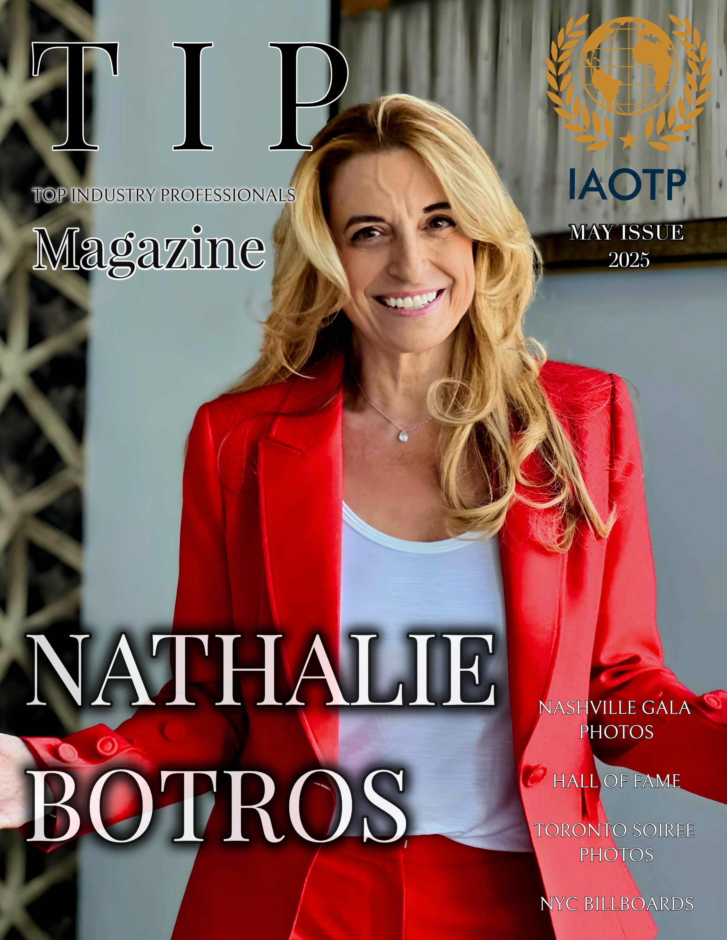 Nathalie Botros featured on Top Industry Professionals magazine cover (May 2025)
