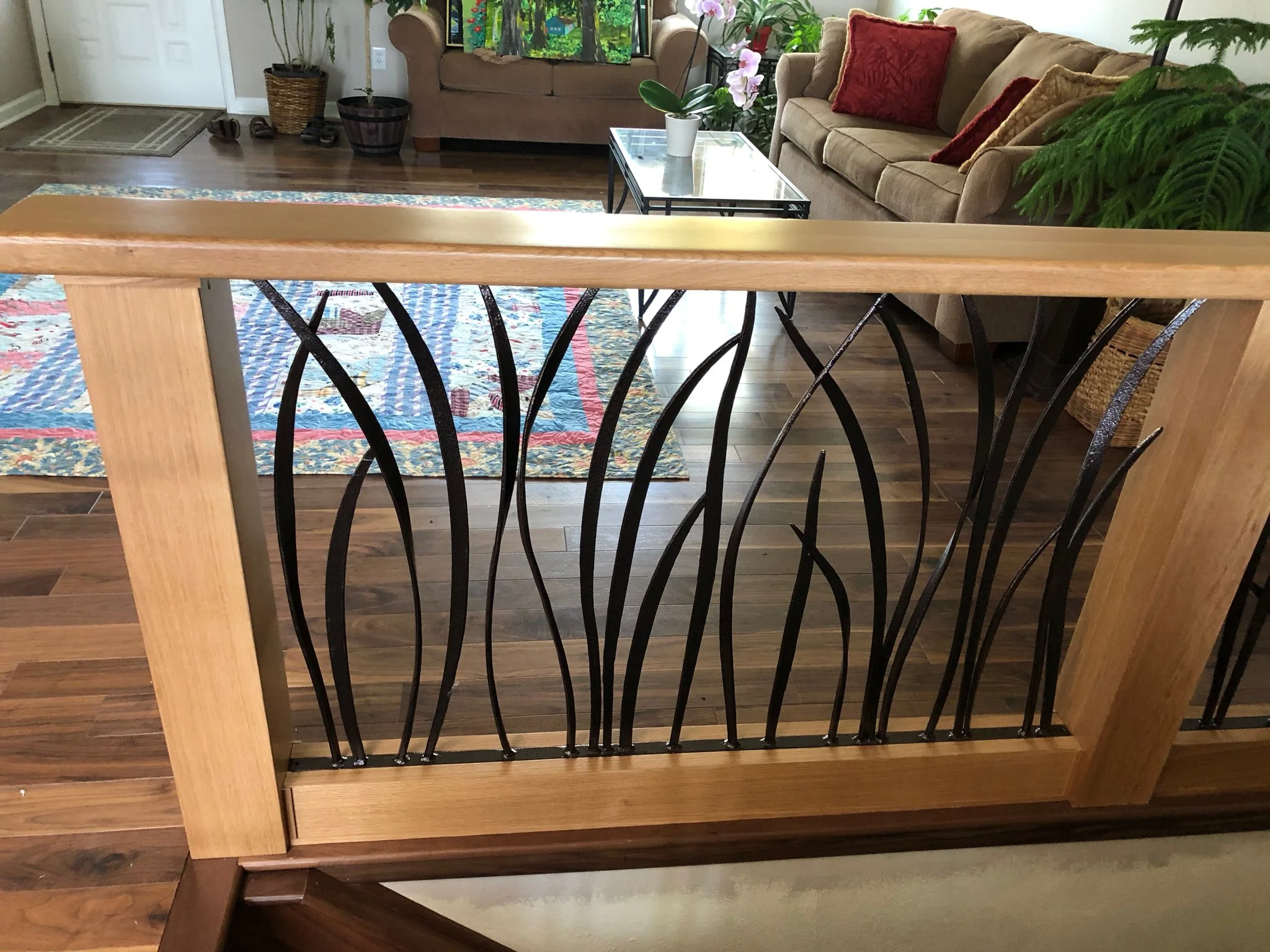 Grasses inset railing