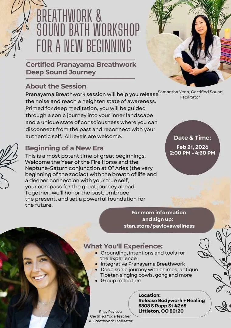 Breathwork & Sound Bath with Samantha Veda