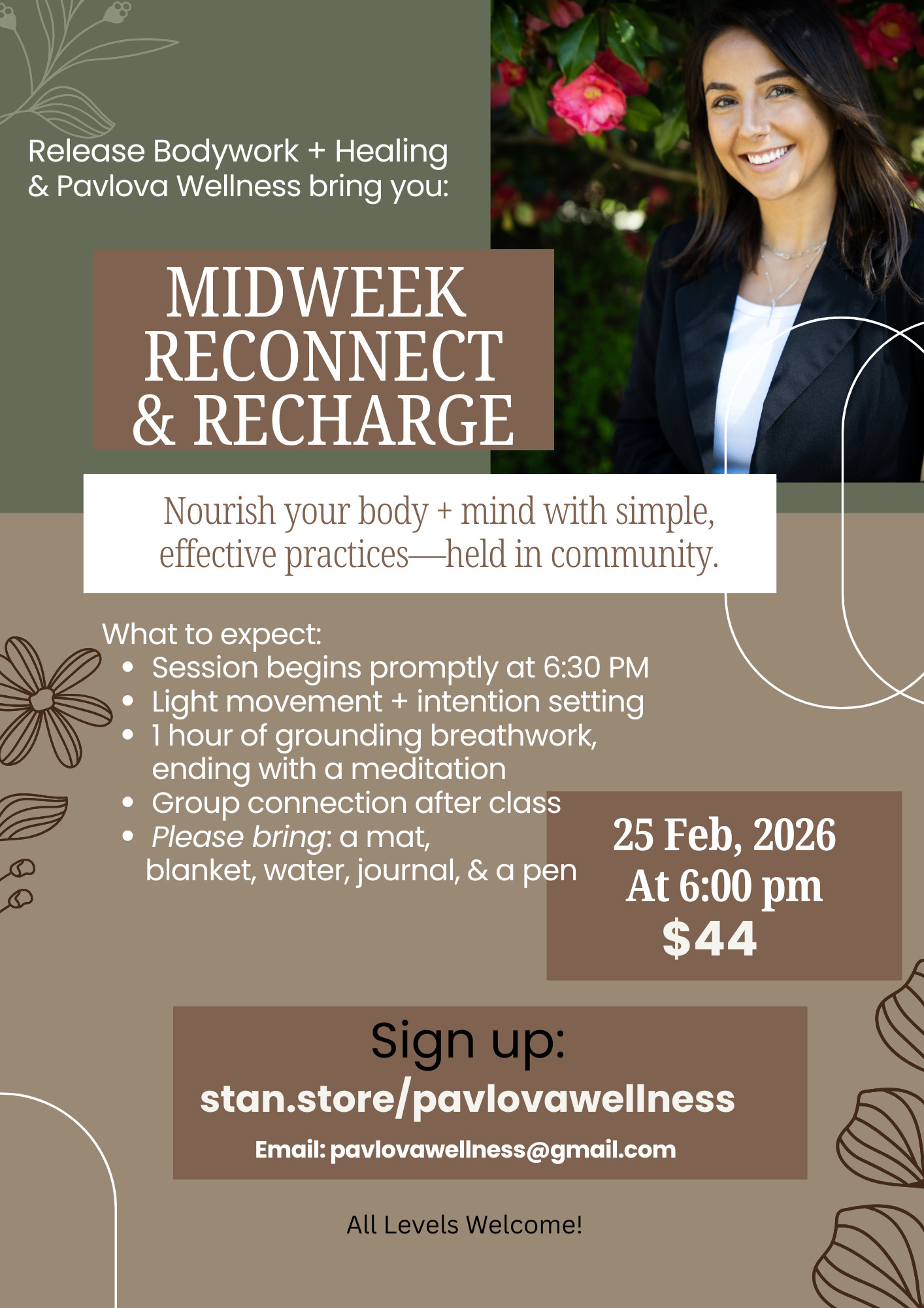 Midweek Reconnect &amp; Recharge - Breathwork, Meditation, Light Movement