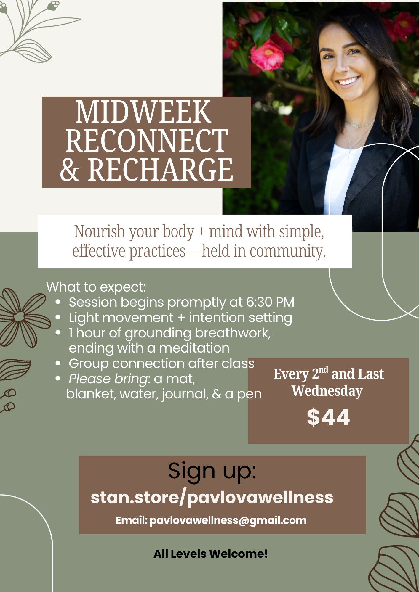 Midweek Reconnect &amp; Recharge - Breathwork, Meditation, Light Movement 