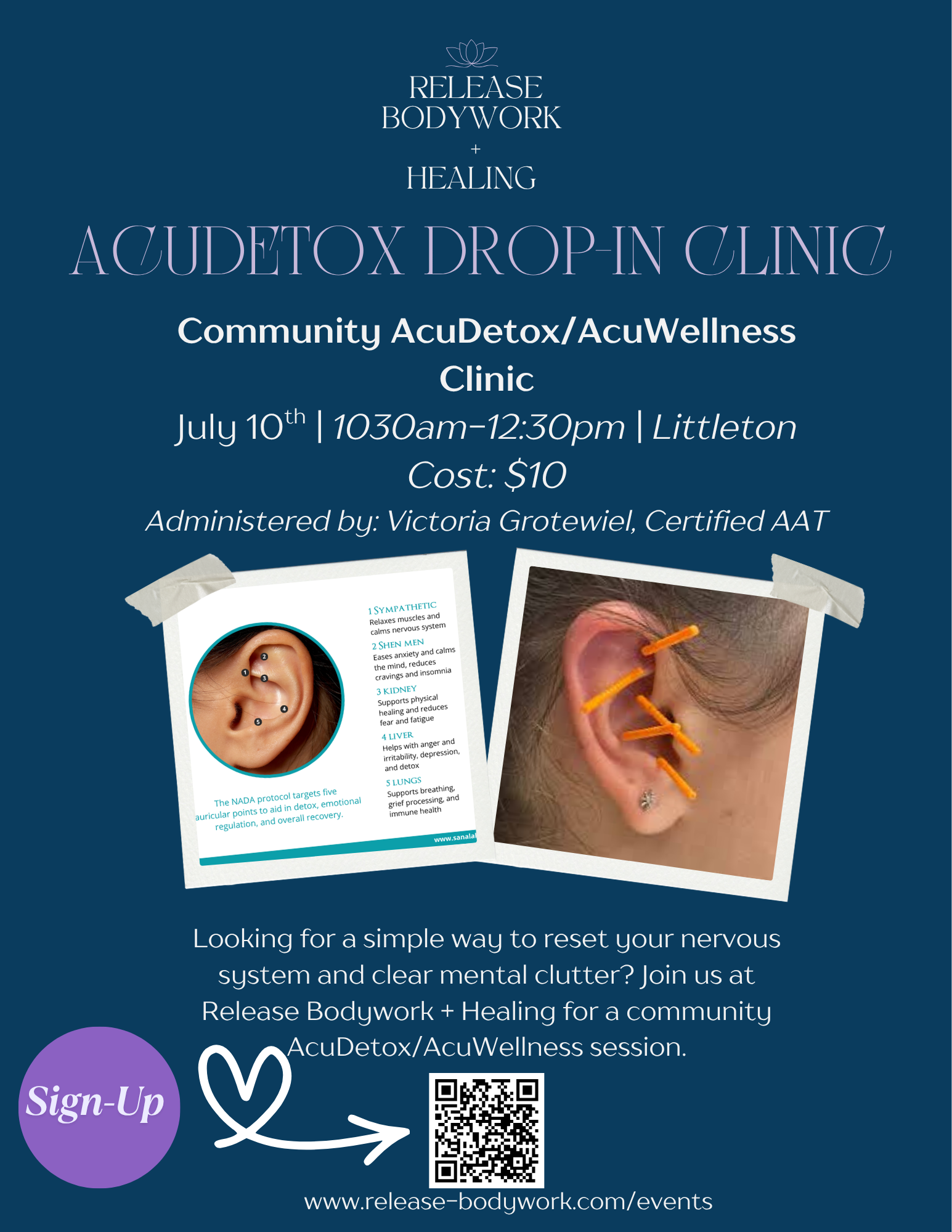 Midday Reset: AcuDetox Drop-In Clinic 