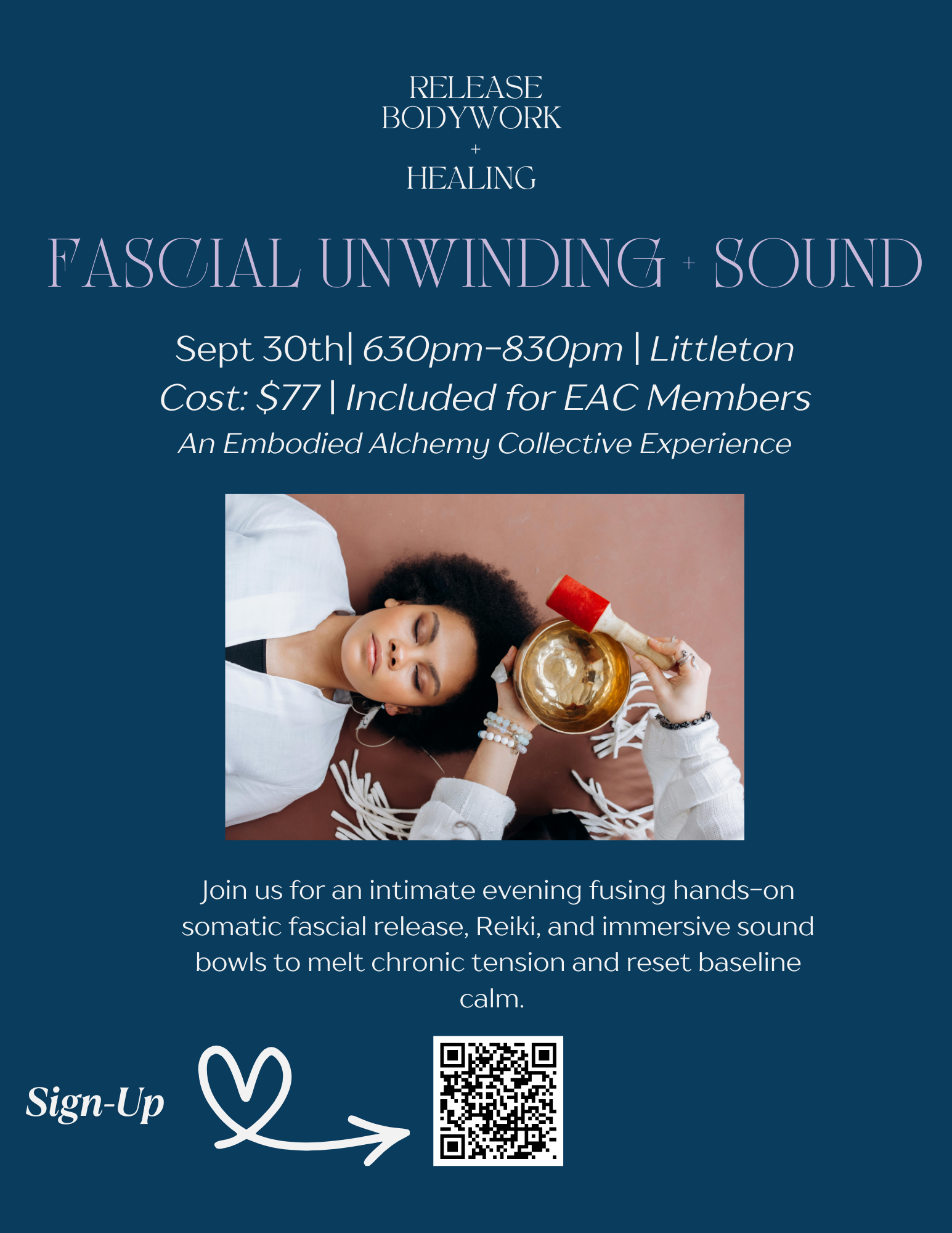 Release and Restore: Fascial Unwinding + Sound Healing