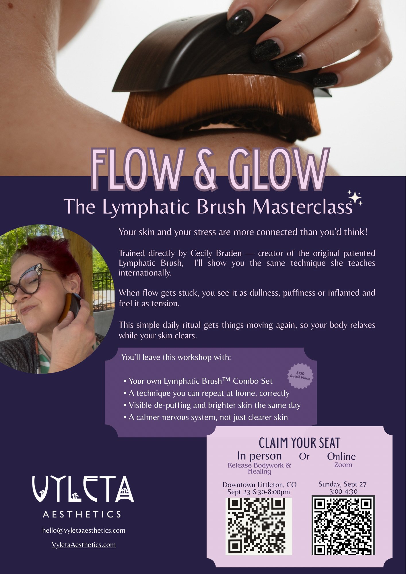 Flow and Glow: The Lymphatic Brush Masterclass