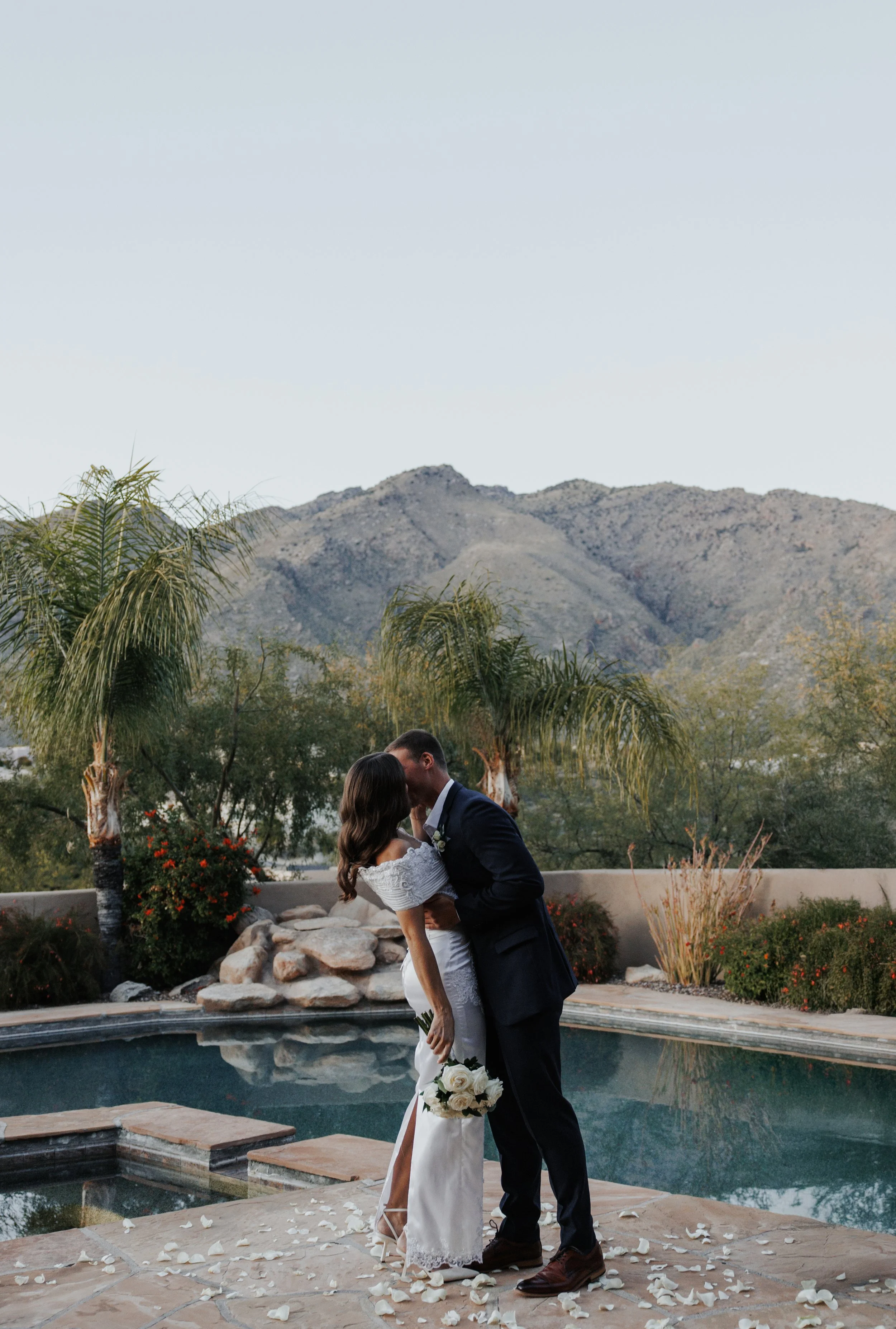A Sunset Backyard Wedding in the Catalina Foothills, Tucson Arizona