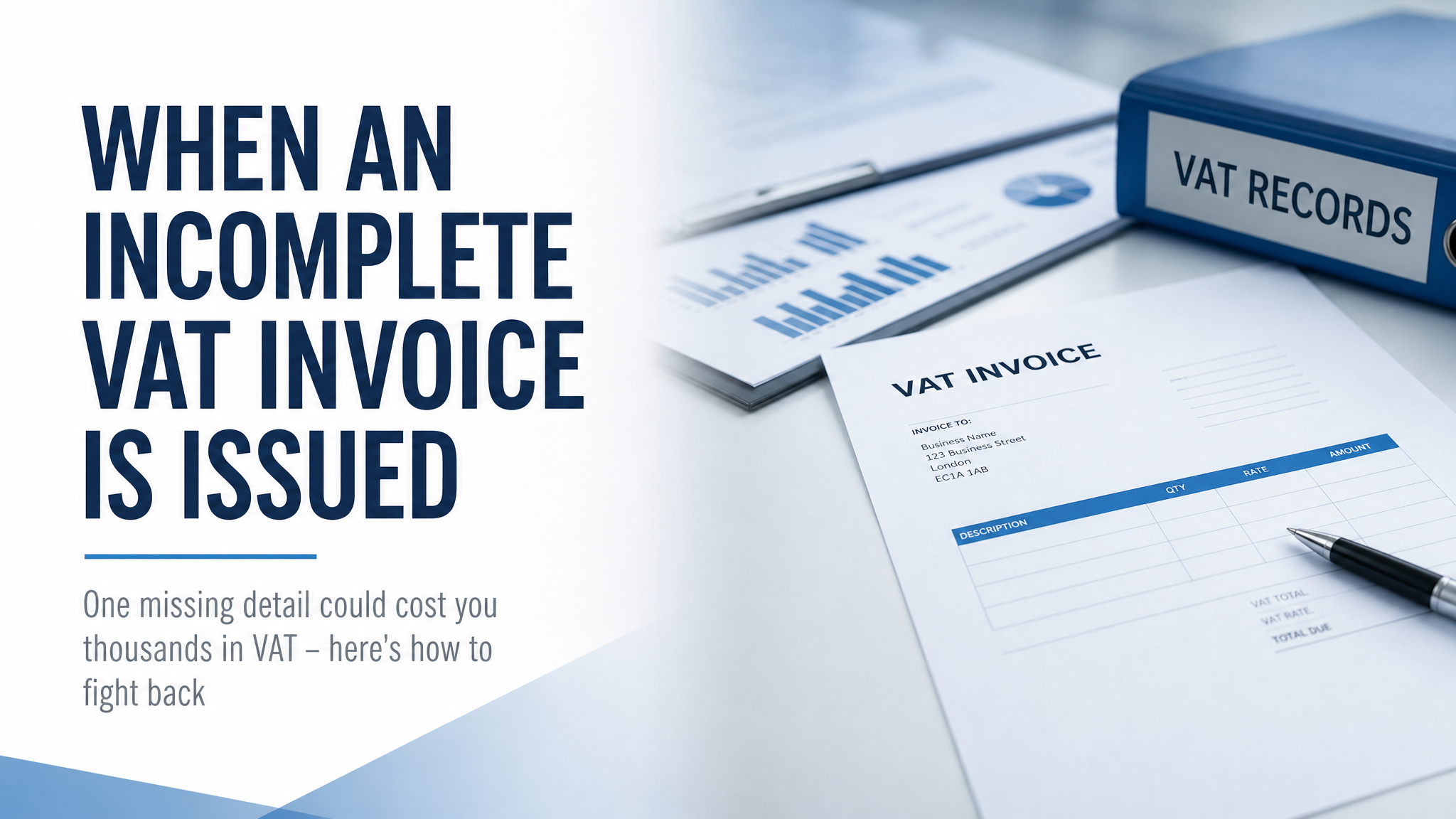When an incomplete VAT invoice is issued&nbsp;