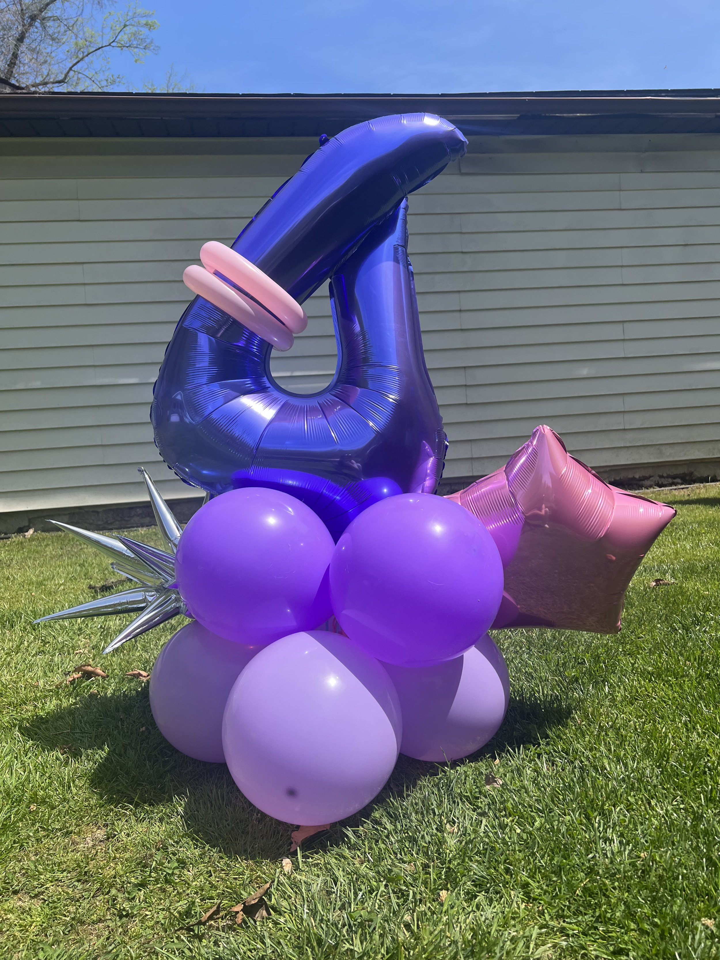 4th Birthday Balloon Bouquet