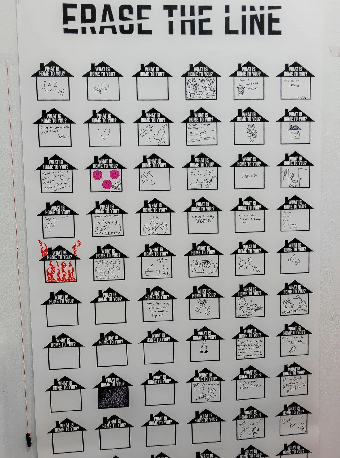 What is home, to you? #erasetheline #immigrantrights #belltown @photographybyemmerson @girlspitart