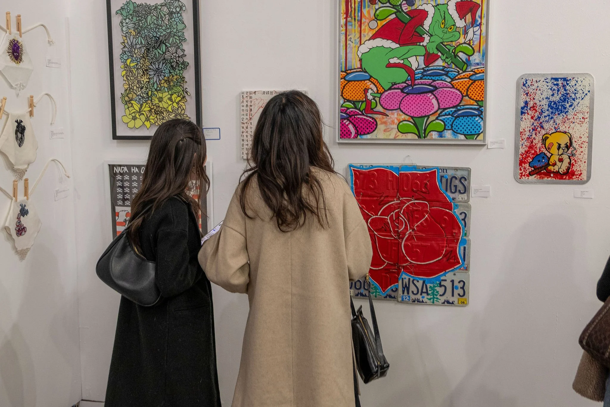 There are nearly 100 amazing pieces of original art in the Erase the Line exhibit! Come visit today (Saturday) from 1-4 or tomorrow (Sunday) from 11-4. Artists are donating 30% or more of the sales to Washington Immigrant Solidarity Network @waisn_or