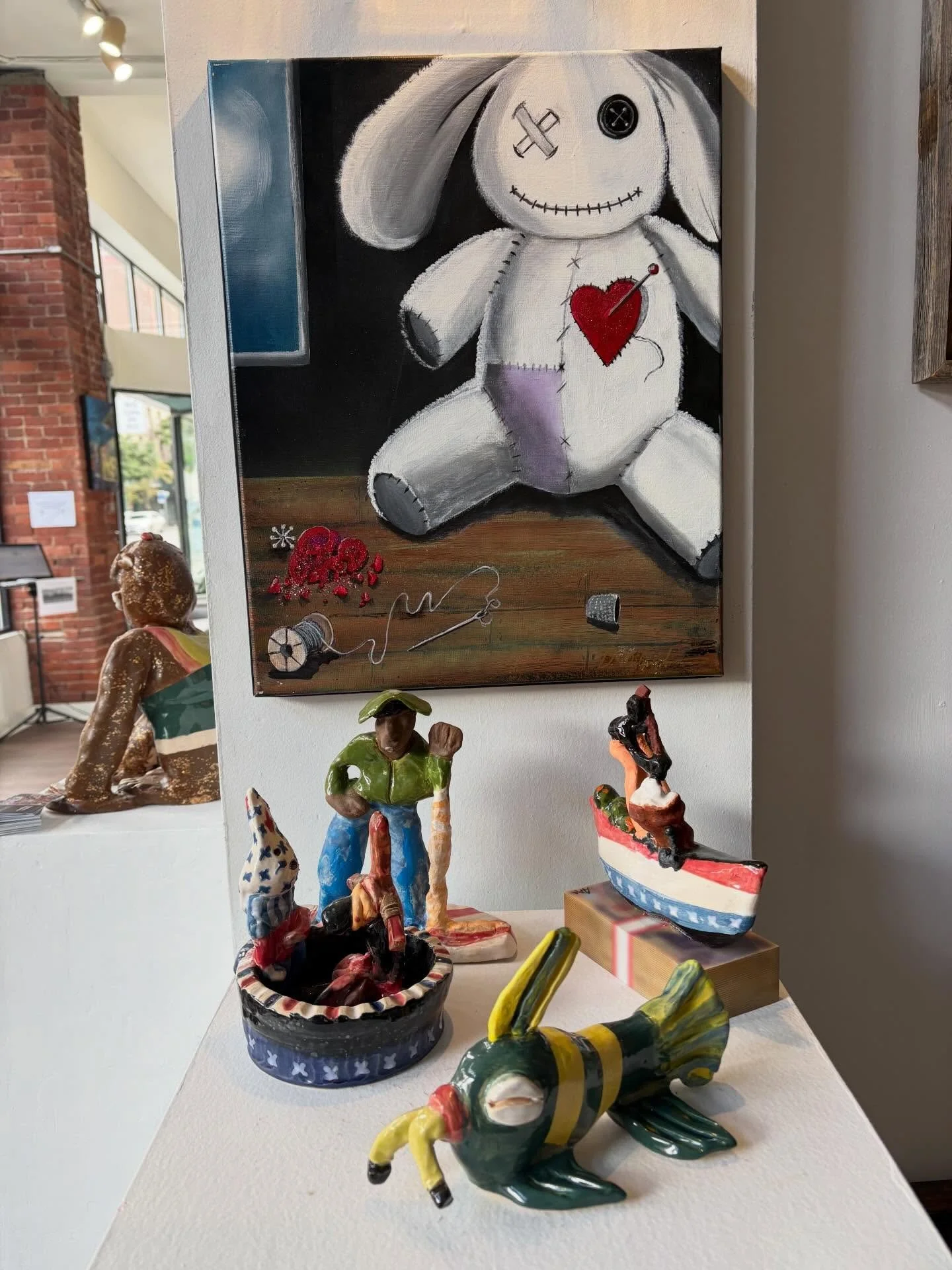 Once again, we're in love with all of the art at Slip Gallery! We're open from 1-7 today, and 1-6  Friday and Saturday! Swing through and make your day even more amazing! Featured artists include Angelena McQuarter, Douglas McQuarter, Ian Shearer, an
