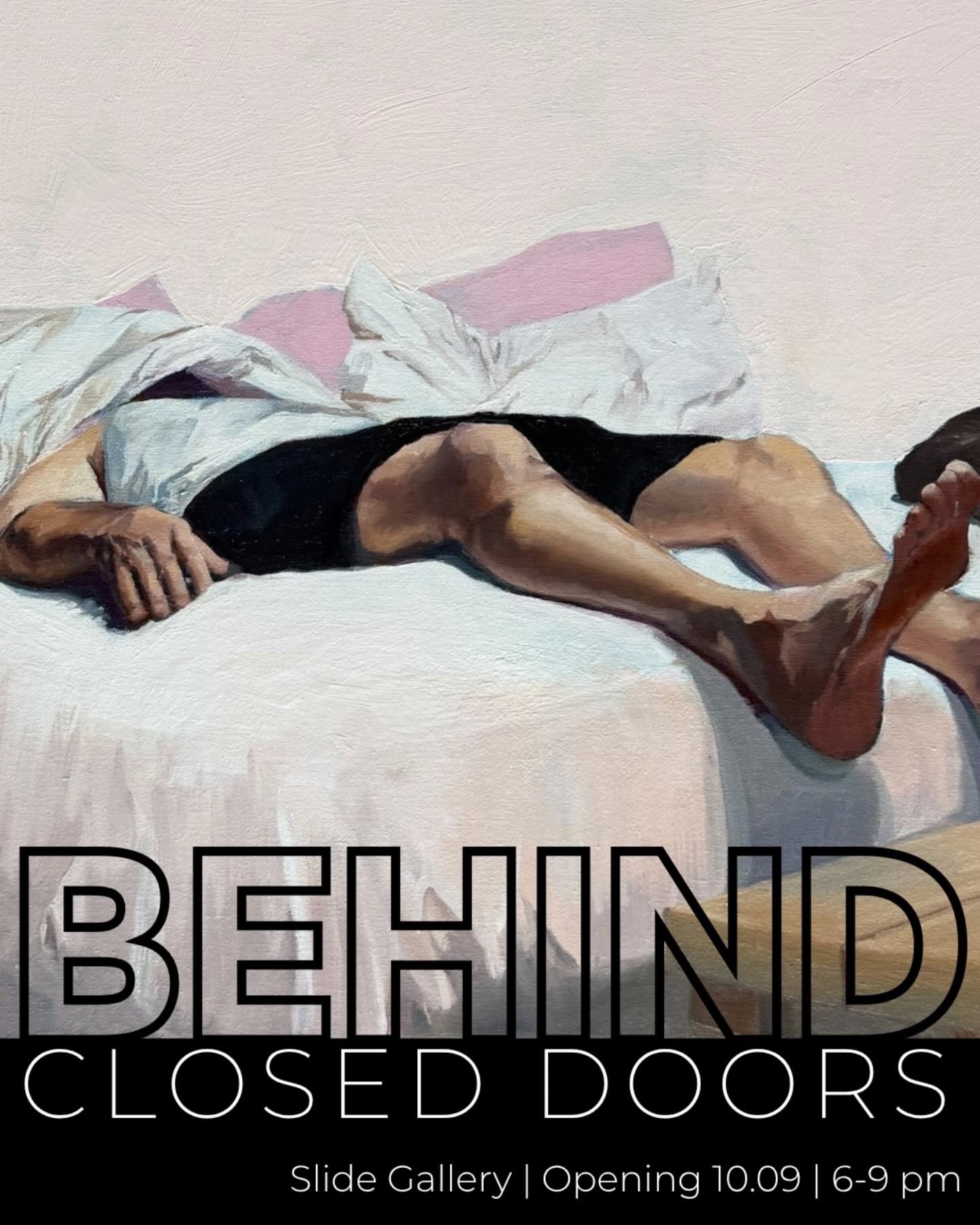 We never truly know what's happening in someone's life. Peaceful moments with family, silent reflection alone, kink and debauchery with a loved one.

Behind Closed Doors is a look at what happens when those doors close. Join us during Belltown art wa