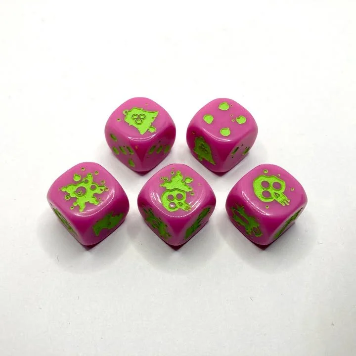 Rotton Block Dice Set - Putrid Pink
