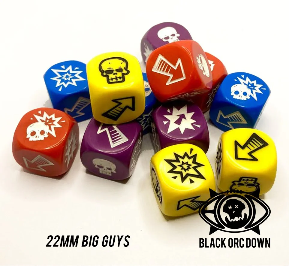 22mm - Big Guy Block Dice - Blue