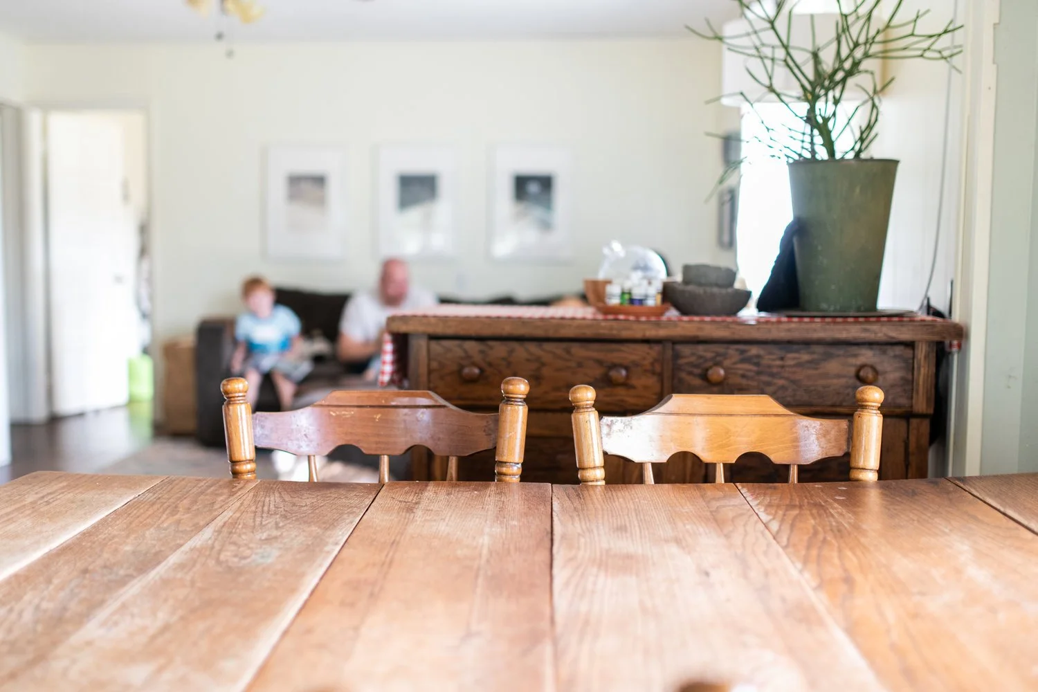 OKC Architecture Green Couch Design