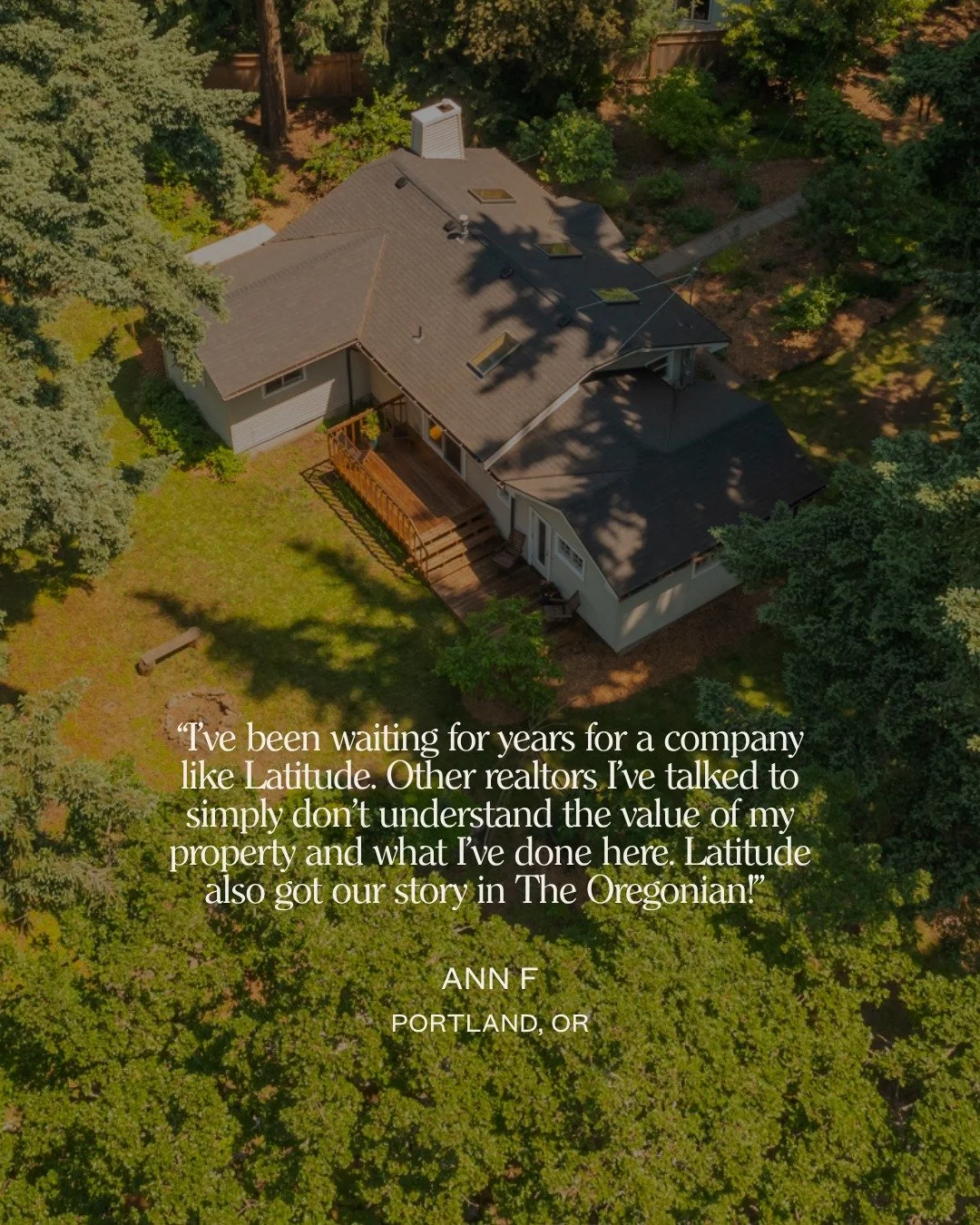 When you&rsquo;ve built something meaningful, selling isn&rsquo;t just a transaction&mdash;it&rsquo;s personal. Latitude helps you find buyers who value the same things you do.
 
Latitude&rsquo;s agents are based in Portland, Madison, Seattle, and Wh