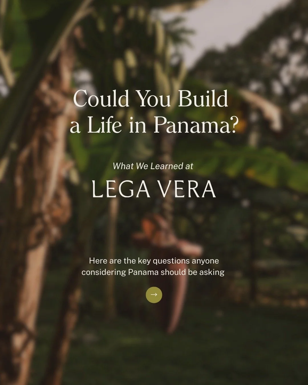 What would it actually take to build a life in Panama?

Latitude recently traveled to Lega Vera to spend time with the founders, Thomas Patton (@thomaspatton) and Adriana Roquer (@adrianaroquer), on the land and understand how the pieces come togethe
