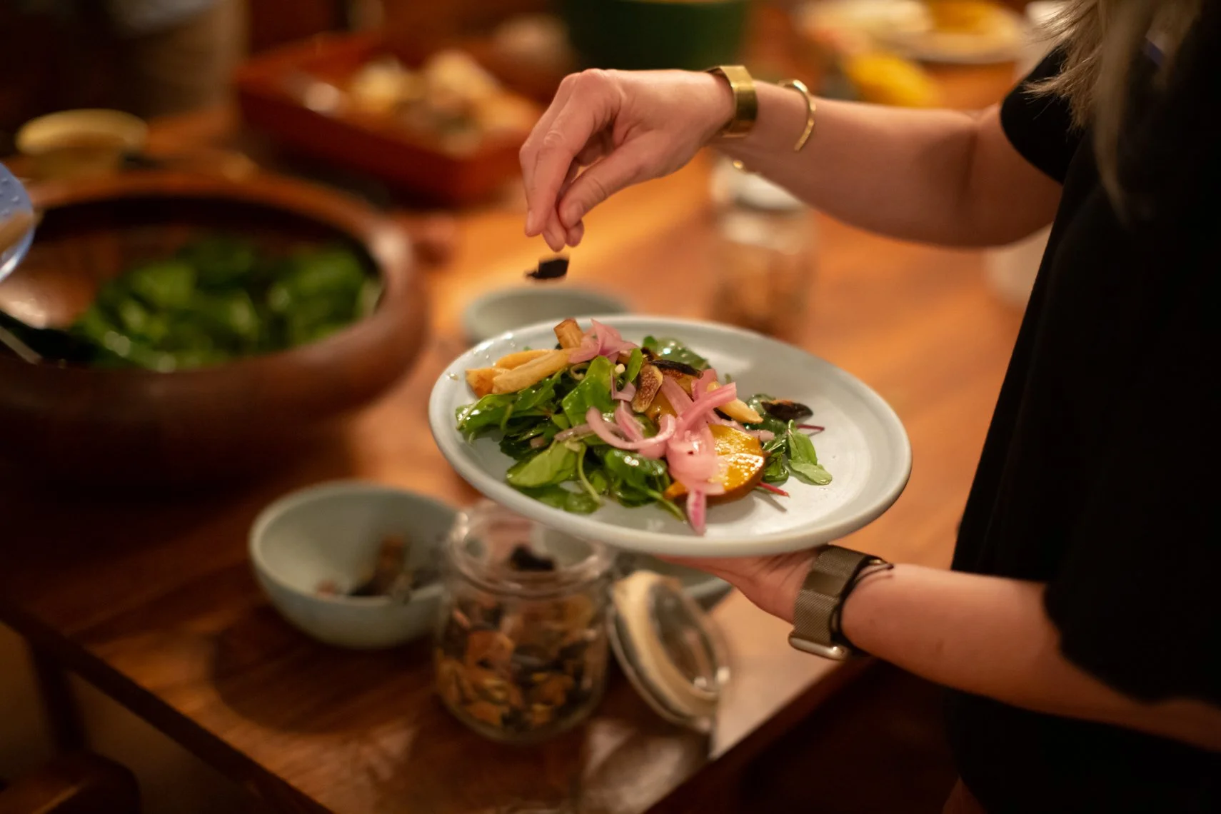 Farm to table restaurant dish made with local ingredients in Madison Wisconsin