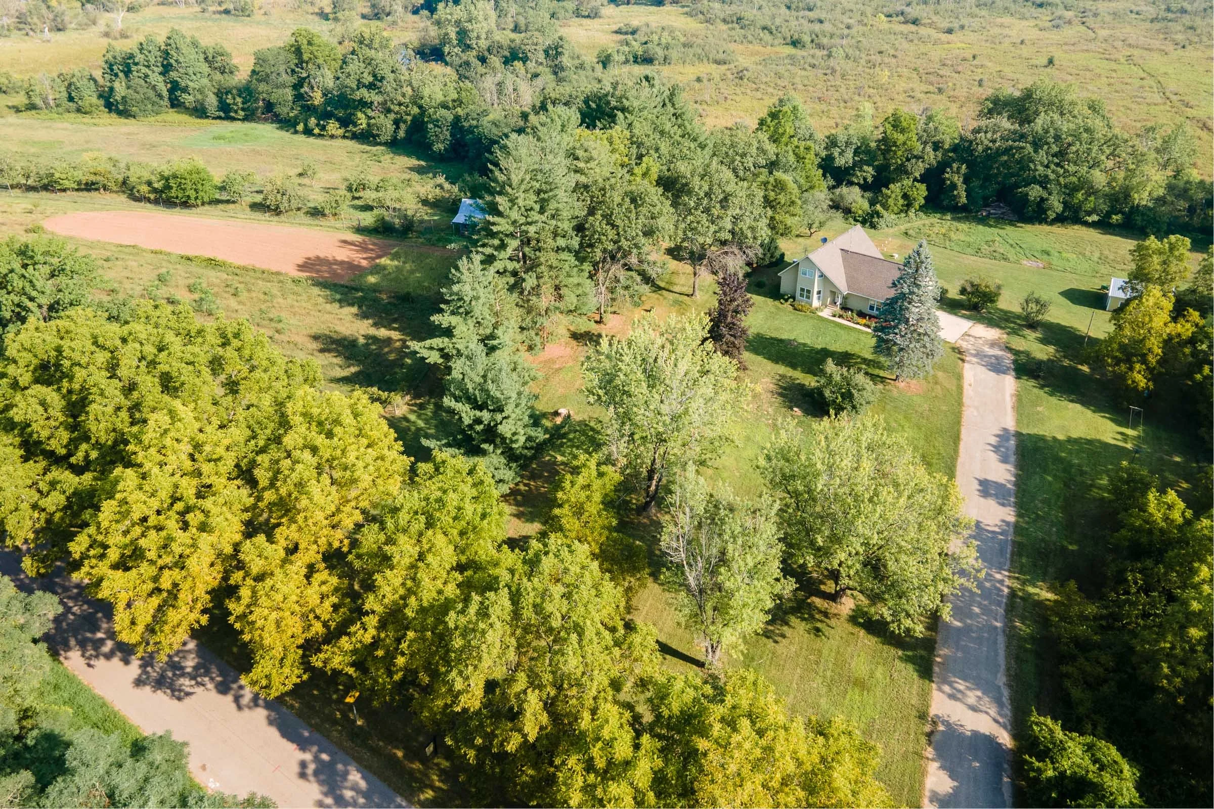 Organic farm in the Driftless region near Madison Wisconsin