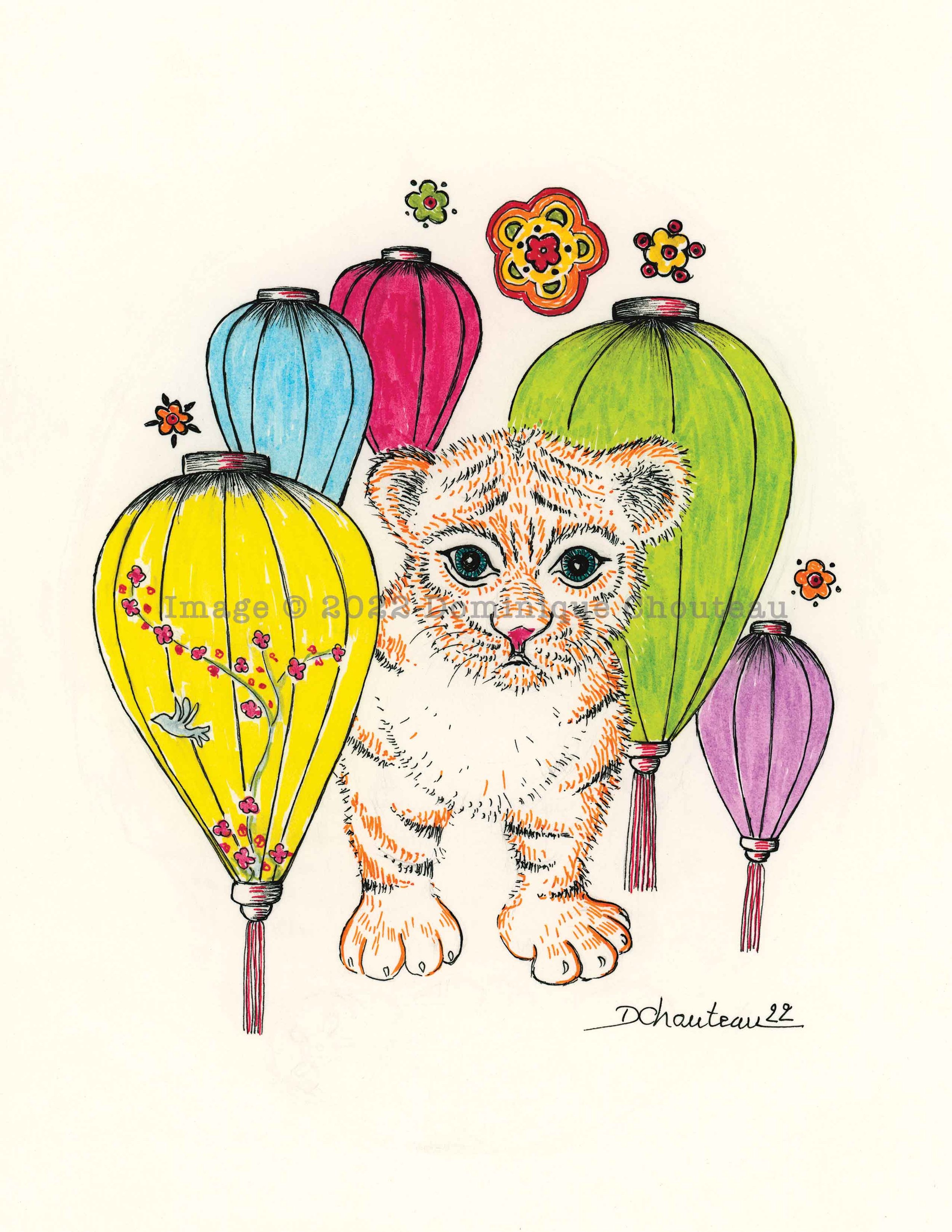 "Baby Tiger - Happy Lunar New Year 2022" - available in the store in multiple formats