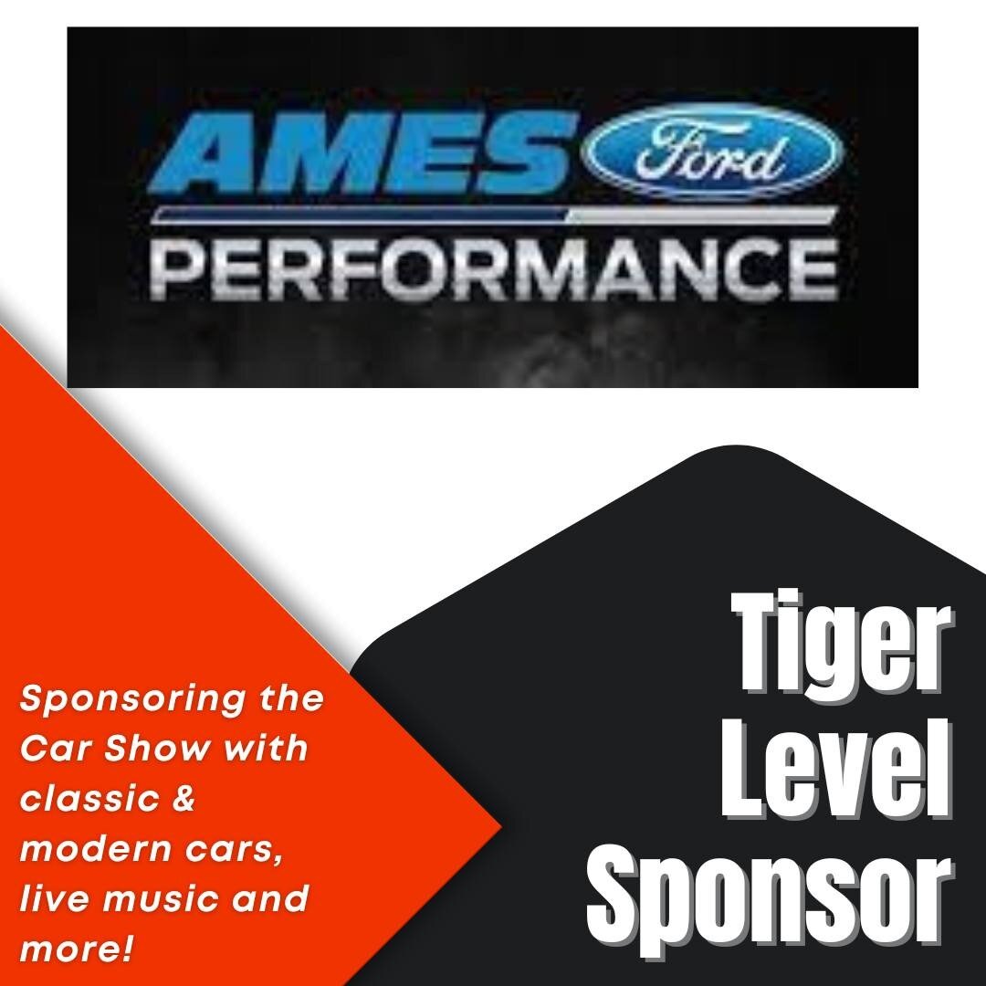 We want to thank our generous Tiger Sponsor, Ames Ford, for sponsoring our car show during Gilbert Days on Main 2022 on Saturday, August 6th! Thank you for your support!

#gilbertdaysonmain #gilbertdays #gilbert #iowa #family #friends #fun #event #fe