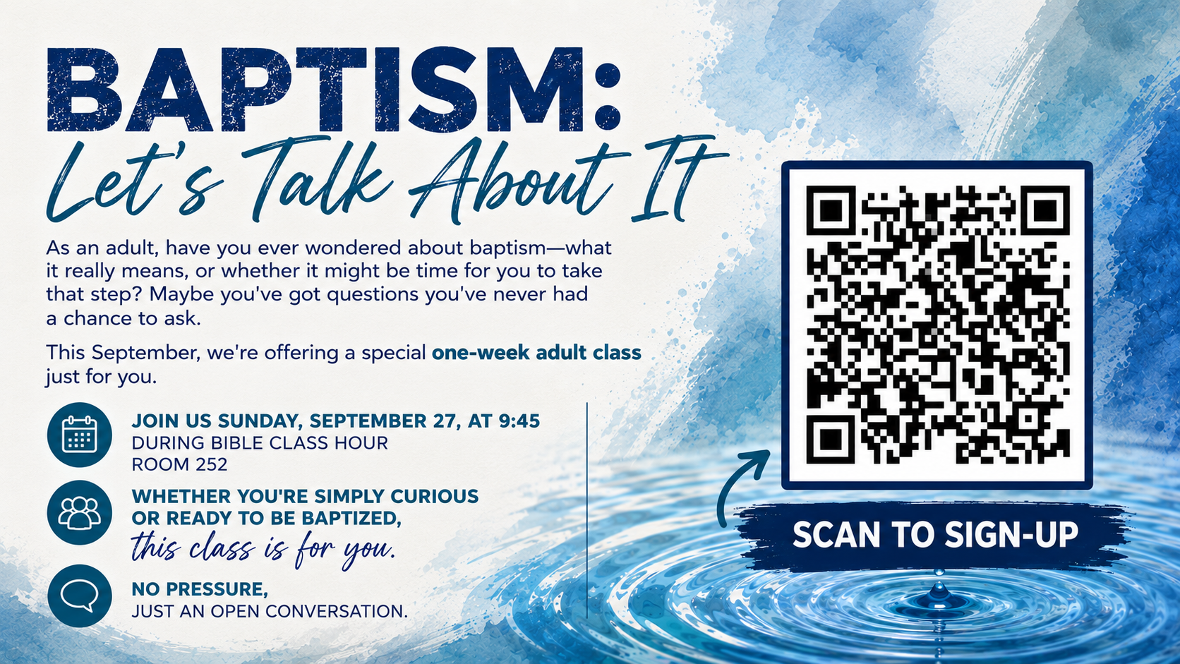 Baptism Class