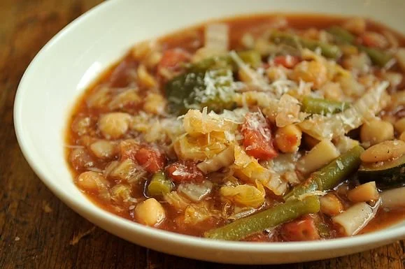 April 23rd Cooking Demo Recipes - Minestrone Soup + Green Goddess Dressing
