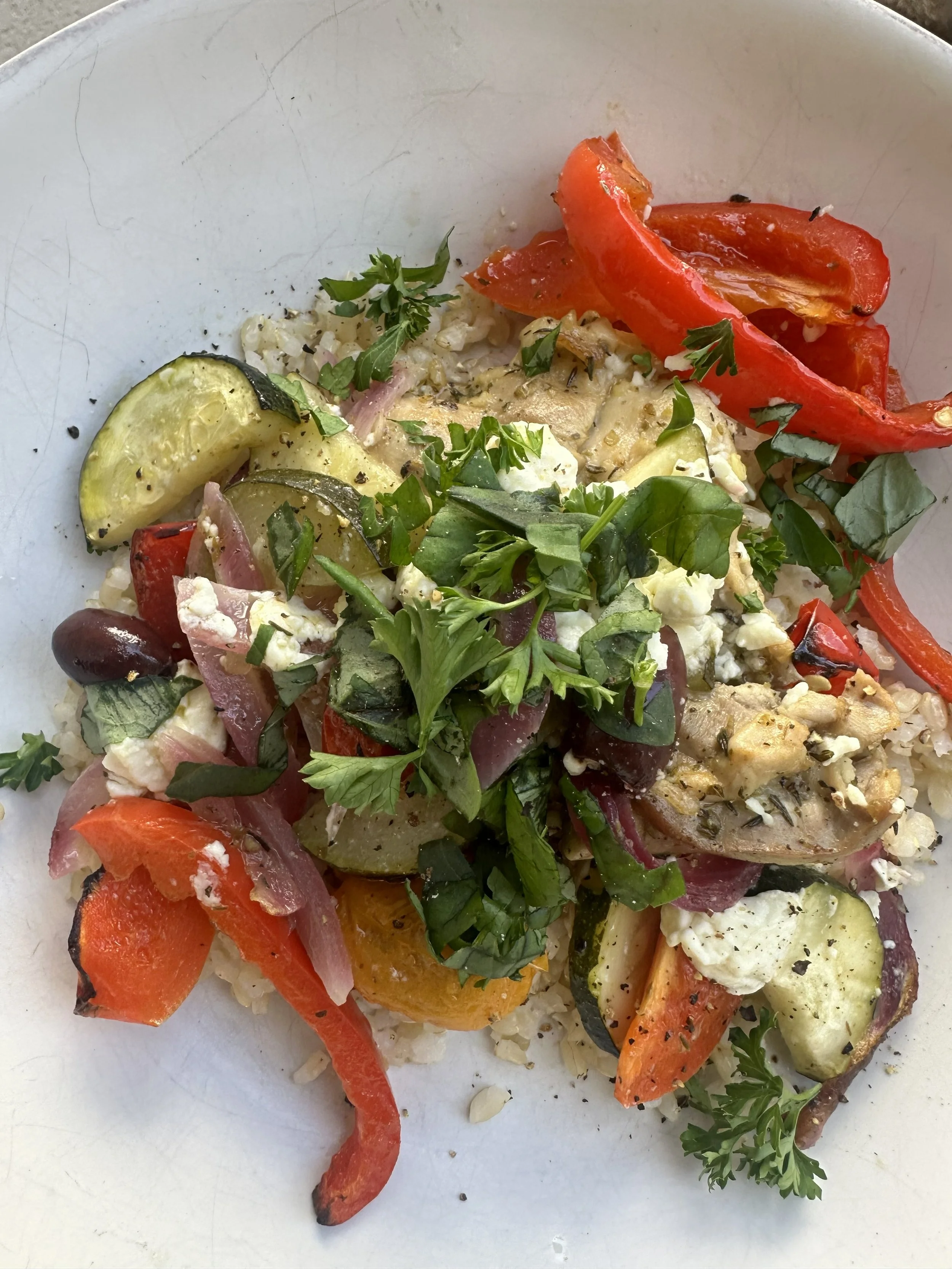 Greek Lemon Sheet Pan Chicken