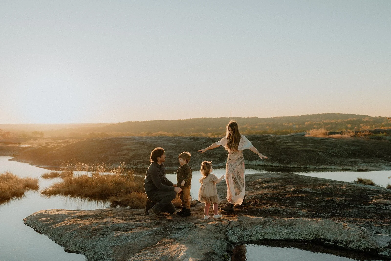 Dreamy Arabia Mountain Family Session