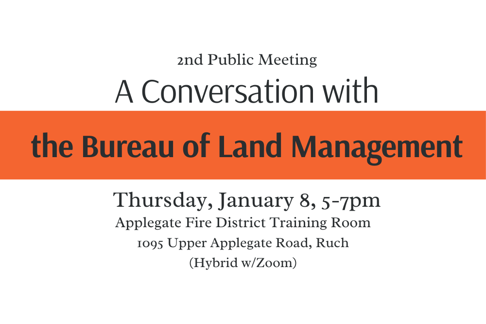 2nd Public Meeting: A Conversation with the Bureau of Land Management