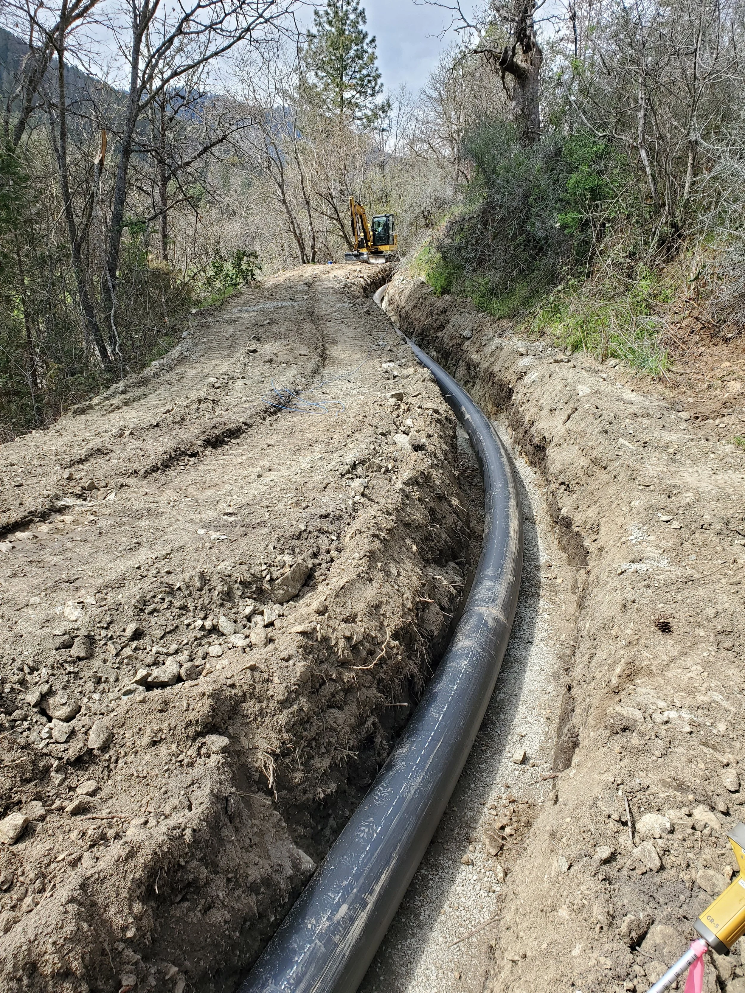 Completed section of the Upper Phillips Irrigation Efficiency Project