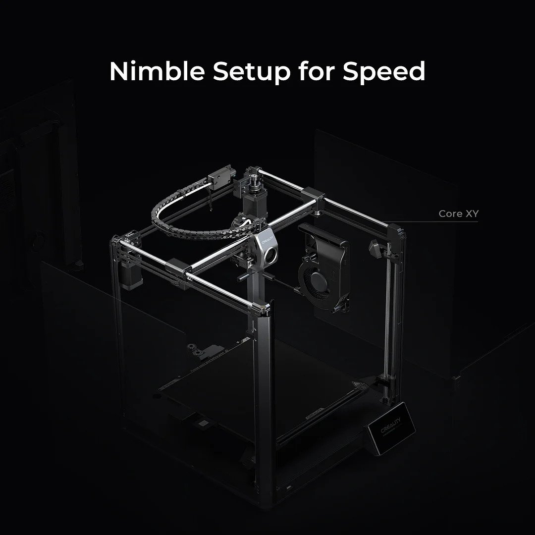 Creality K1 Max 3D Printer, High Speed Printing 3D Printers with AI LiDAR  AI Camera, 600mm/s Printing Speed, Acceleration of 20000mm/s², self-Test