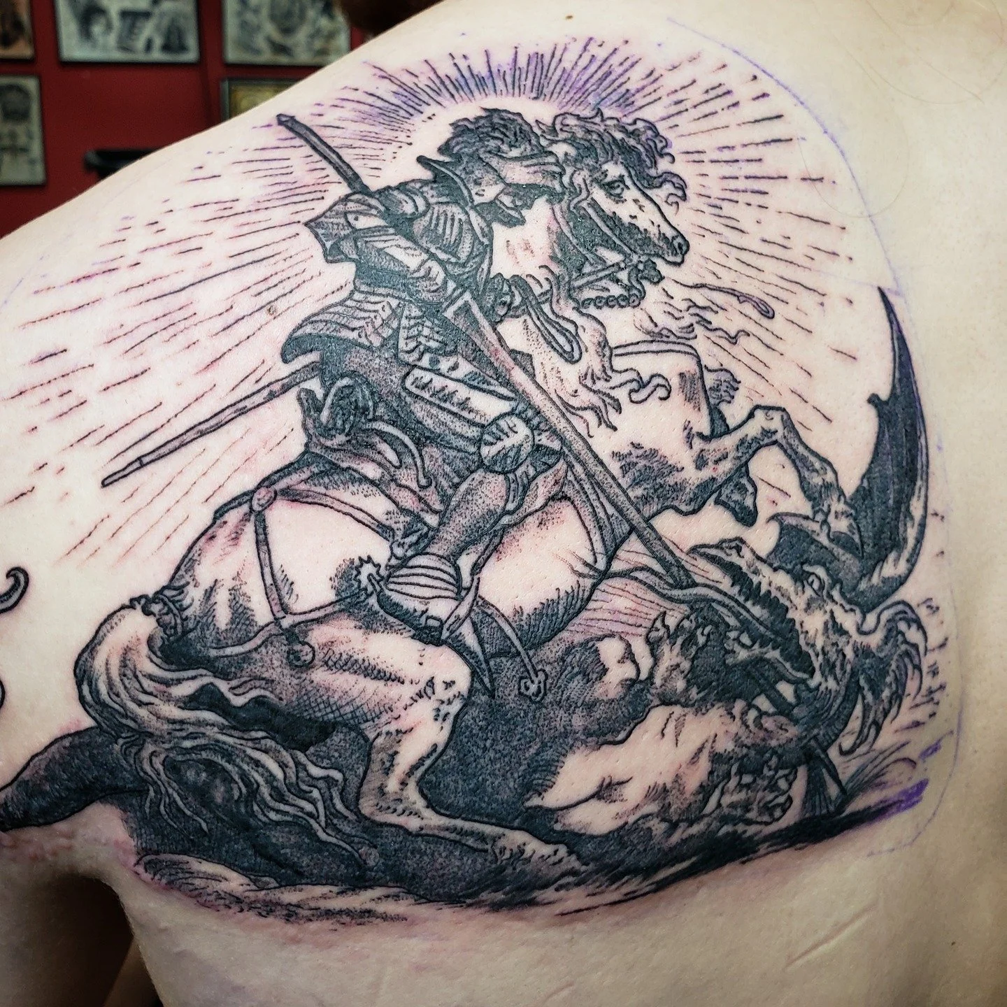 Woodcut by Lobo
@marklobkowicz
#urge2 #yegtattoo #yeg #yeglocal #edmonton #edmontontattoo #medieval