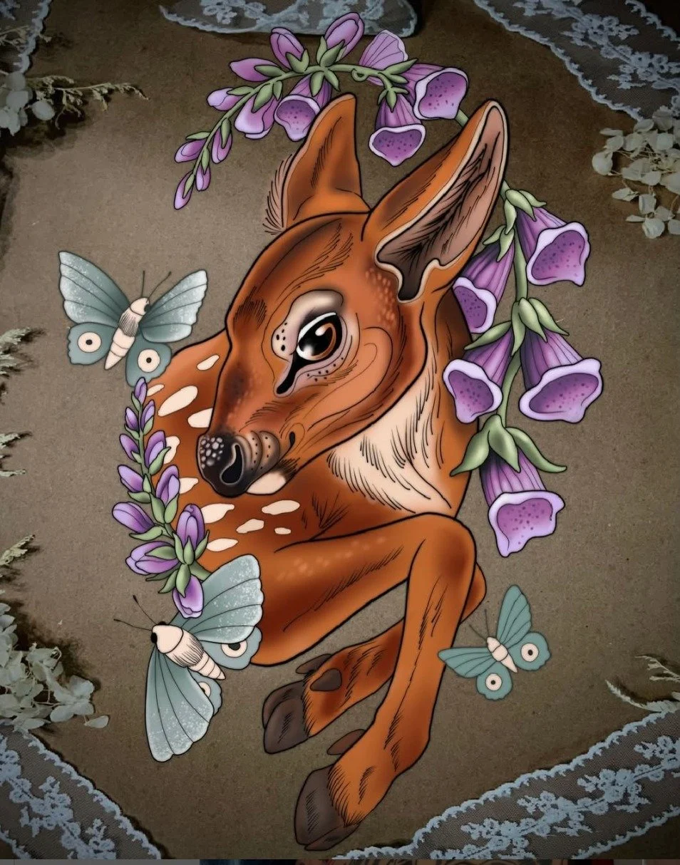 New Design by Sydney. Send her a DM and snag it for yourself!

@sydney_mason_ 

#urge2 #yegtattoo #edmonton #flash #fawn #customtattoo #yeglocal